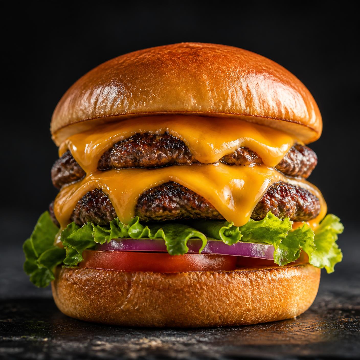 Hamburguesa premium Burgerthoven recién preparada